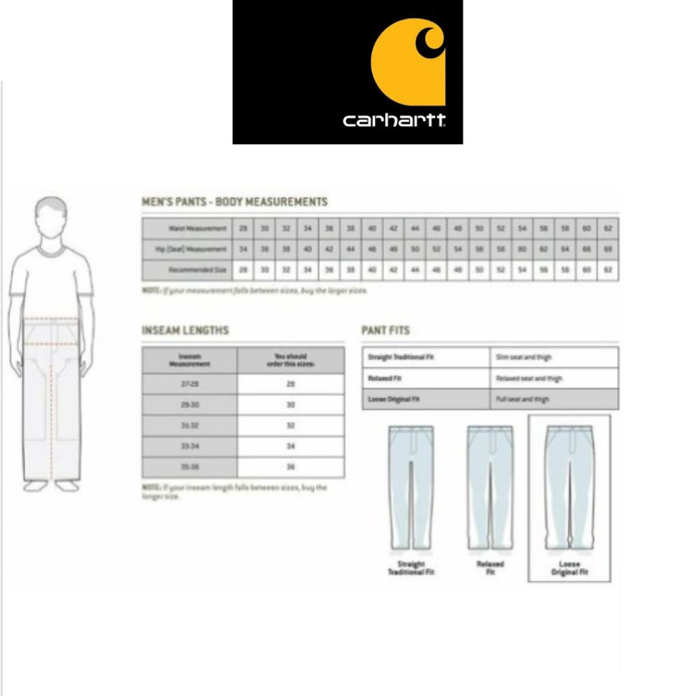 Carhartt Firm Duck Double-Front Dungaree - 46Wx32L - Picture 8 of 8